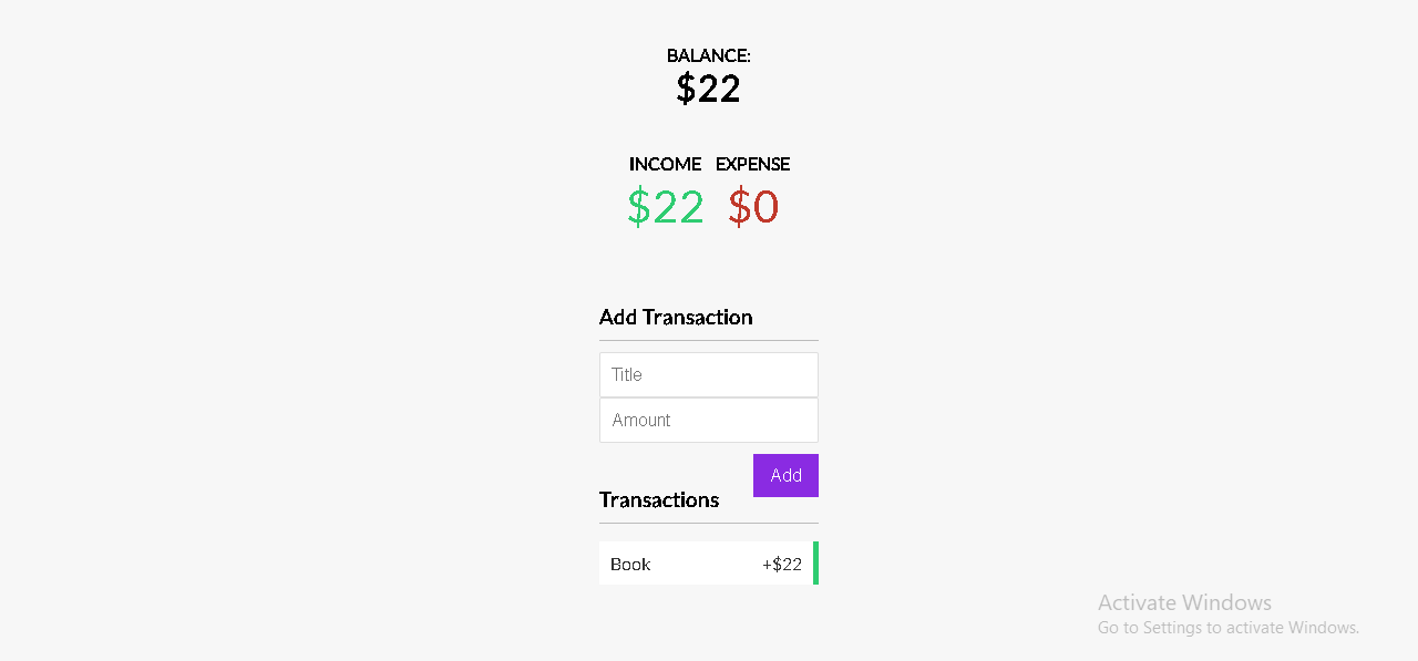 Expense Tracker App support with PWA